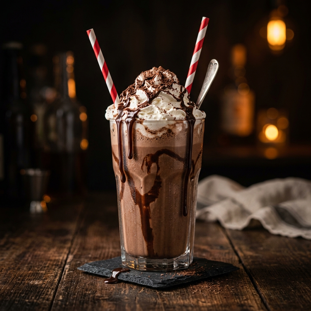 Milkshake chocolat gourmand